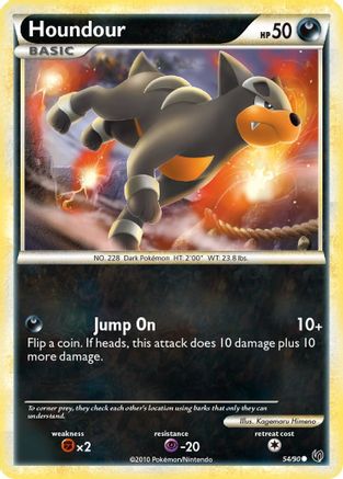 Houndour (54/90) Reverse Holofoil [HGSS: Undaunted] Pokemon Single Pokémon