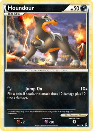 Houndour (59/95) Reverse Holofoil [HGSS: Call of Legends] Pokemon Single Pokémon