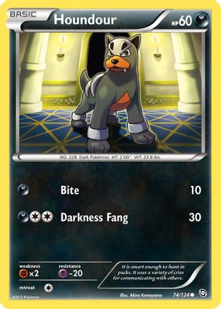 Houndour (/124) Reverse Holofoil [BW: Dragons Exalted] Pokemon Single Pokémon