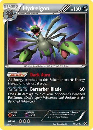 Hydreigon 103/99 Holofoil [BW: Next Destinies] Pokemon Single Pokémon