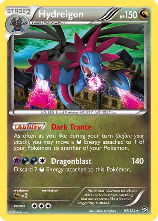 Hydreigon (97) (/124) Holofoil [BW: Dragons Exalted] Pokemon Single Pokémon
