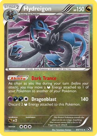 Hydreigon (99/113) Reverse Holofoil [BW: Legendary Treasures] Pokemon Single Pokémon