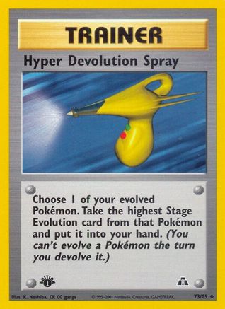 Hyper Devolution Spray (73/75) 1st Edition [Vintage: Neo Discovery] Pokemon Single Pokémon