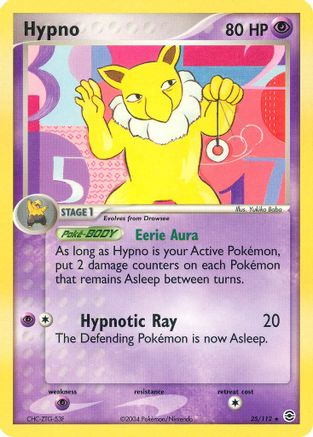 Hypno (/112) Reverse Holofoil [EX: FireRed & LeafGreen] Pokemon Single Pokémon