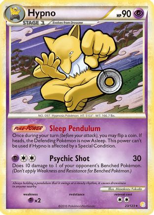 Hypno (23/123) Reverse Holofoil [HGSS: Base Set] Pokemon Single Pokémon