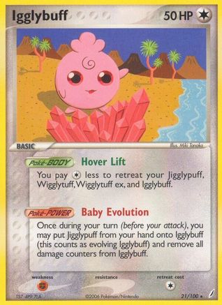 Igglybuff (/100) Reverse Holofoil [EX: Crystal Guardians] Pokemon Single Pokémon