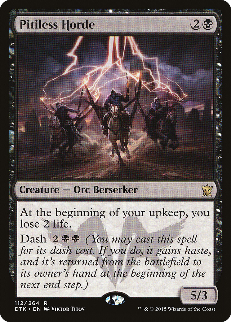 Pitiless Horde (DTK-112) [Dragons of Tarkir] MTG Single Wizards of the Coast