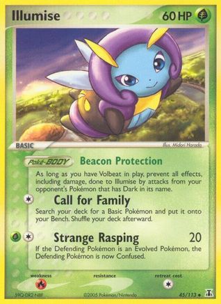 Illumise (45/113) Reverse Holofoil [EX: Delta Species] Pokemon Single Pokémon