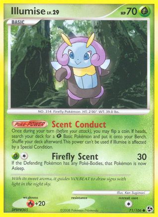 Illumise (/106) Reverse Holofoil [DP: Great Encounters] Pokemon Single Pokémon