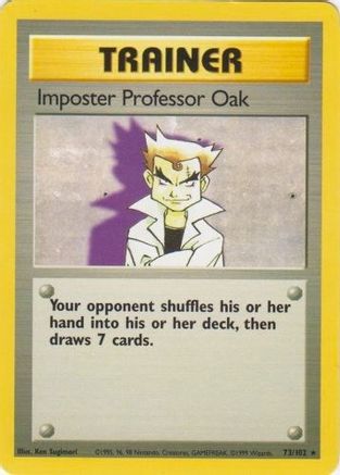 Imposter Professor Oak (73/102) [Vintage: Base Set] Pokemon Single Pokémon