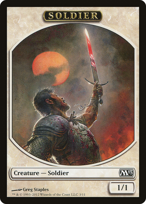 Soldier Token (M13-003) [Tokens] Magic 2013 Tokens MTG Single Wizards of the Coast