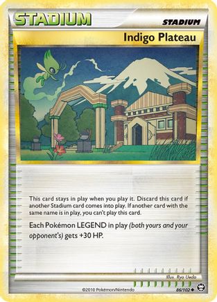 Indigo Plateau (86/102) Reverse Holofoil [HGSS: Triumphant] Pokemon Single Pokémon