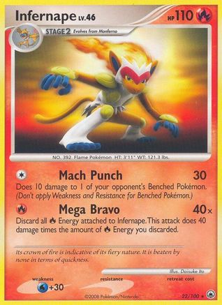 Infernape (/100) Reverse Holofoil [DP: Majestic Dawn] Pokemon Single Pokémon