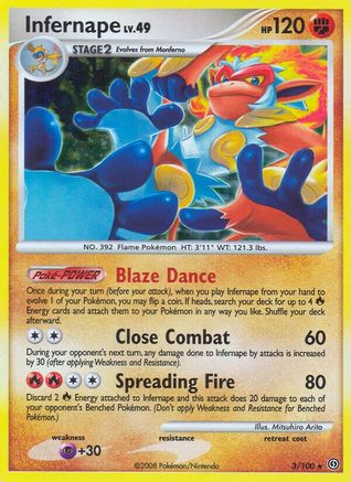 Infernape (/100) Reverse Holofoil [DP: Stormfront] Pokemon Single Pokémon