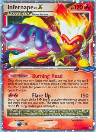 Infernape LV.X - DP10 (DP10/56) Holofoil [Promos: DP Promos] Pokemon Single Pokémon