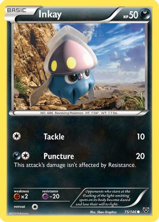 Inkay (75) (/146) Reverse Holofoil [XY: Base Set] Pokemon Single Pokémon