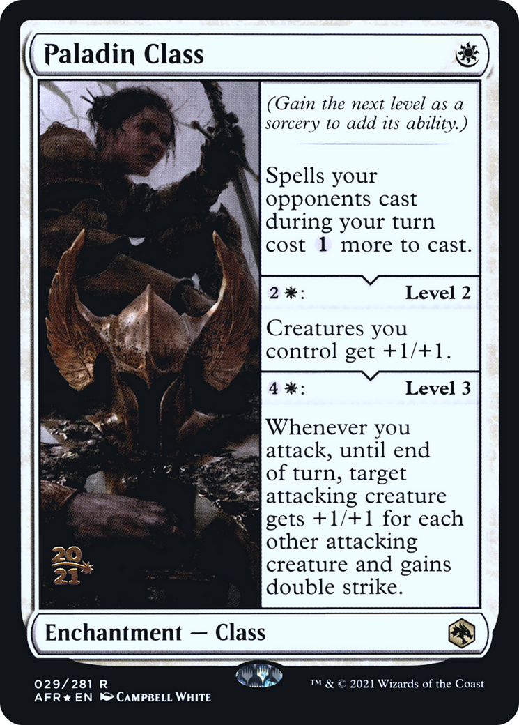 Paladin Class (PRE-029) [Adventures in the Forgotten Realms Promos] Foil MTG Single Wizards of the Coast