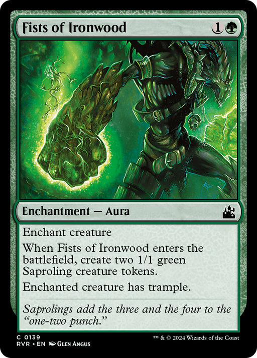 Fists of Ironwood (RVR-139) [Ravnica Remastered] Foil MTG Single Wizards of the Coast