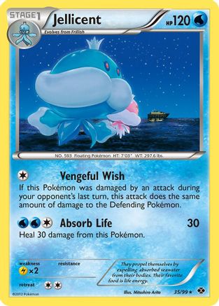 Jellicent (/99) Reverse Holofoil [BW: Next Destinies] Pokemon Single Pokémon