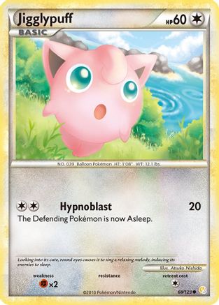 Jigglypuff (68/123) Reverse Holofoil [HGSS: Base Set] Pokemon Single Pokémon