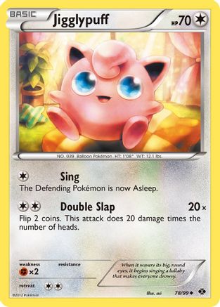 Jigglypuff (78/99) Reverse Holofoil [BW: Next Destinies] Pokemon Single Pokémon