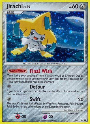Jirachi (/111) Reverse Holofoil [Platinum: Rising Rivals] Pokemon Single Pokémon