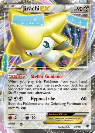 Jirachi EX (60/101) - [BW: Plasma Blast] Holofoil Pokemon Single Pokémon