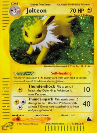 Jolteon (H12) (/144) Holofoil [Vintage: Skyridge] Pokemon Single Pokémon