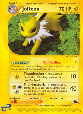 Jolteon (13) (/144) Reverse Holofoil [Vintage: Skyridge] Pokemon Single Pokémon