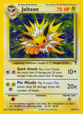 Jolteon (/110) [Vintage: Legendary Collection] Pokemon Single Pokémon