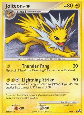 Jolteon (/100) Reverse Holofoil [DP: Majestic Dawn] Pokemon Single Pokémon
