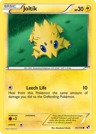 Joltik (45/114) Reverse Holofoil [BW: Base Set] Pokemon Single Pokémon
