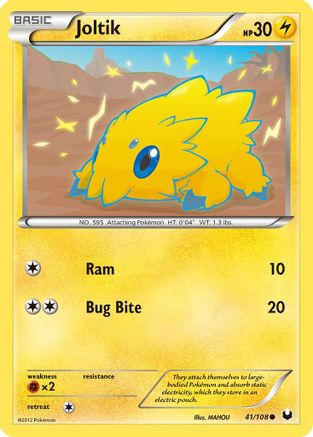 Joltik (41) (/108) [BW: Dark Explorers] Pokemon Single Pokémon