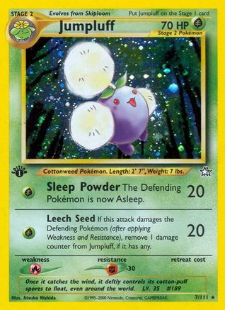 Jumpluff (7/111) 1st Edition Holofoil [Vintage: Neo Genesis] Pokemon Single Pokémon