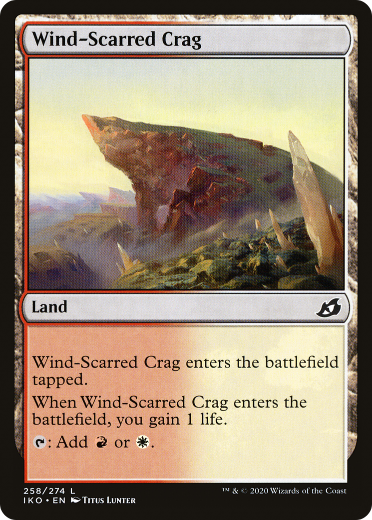 Wind-Scarred Crag (IKO-258) [Ikoria: Lair of Behemoths] MTG Single Wizards of the Coast