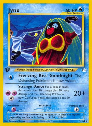 Jynx (31/64) 1st Edition [Vintage: Neo Revelation] Pokemon Single Pokémon
