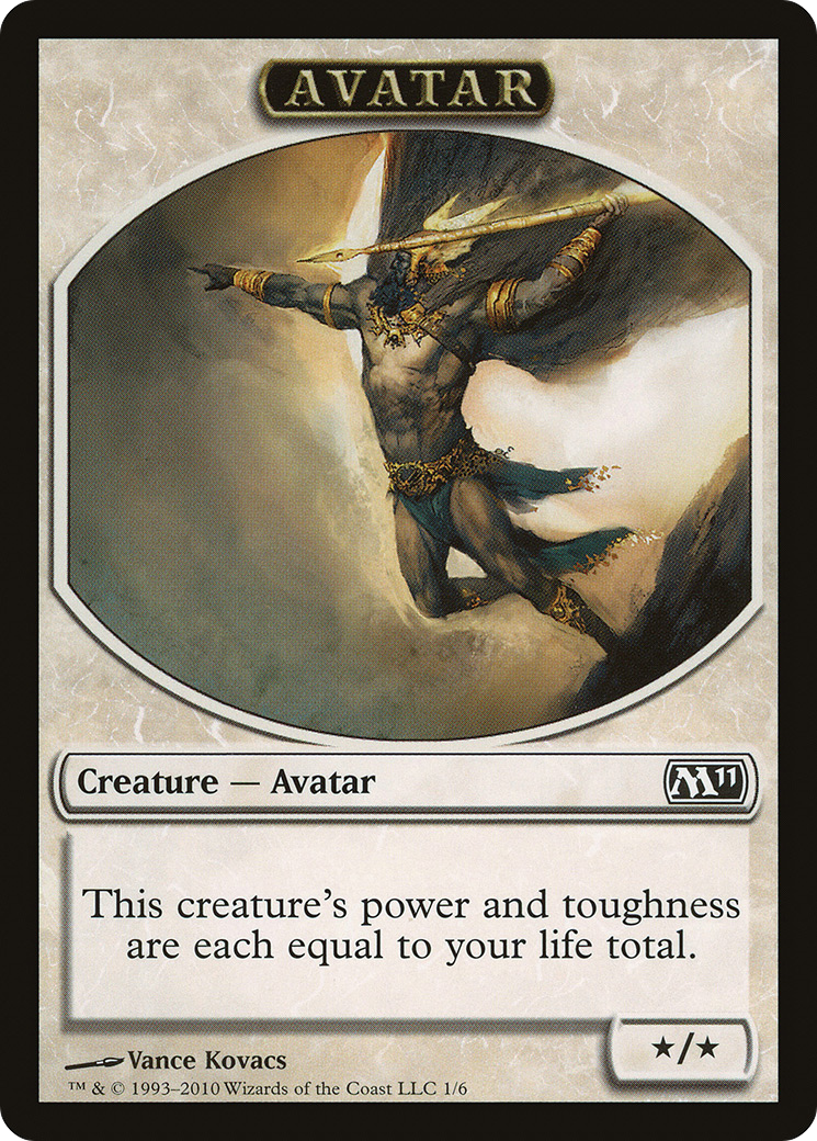 Avatar Token (M11-001) [Tokens] Magic 2011 Tokens MTG Single Wizards of the Coast