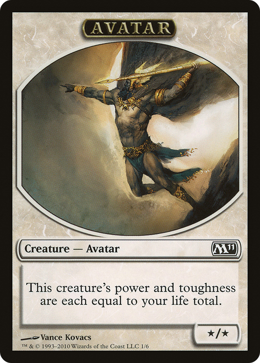 Avatar Token (M11-001) [Tokens] Magic 2011 Tokens MTG Single Wizards of the Coast