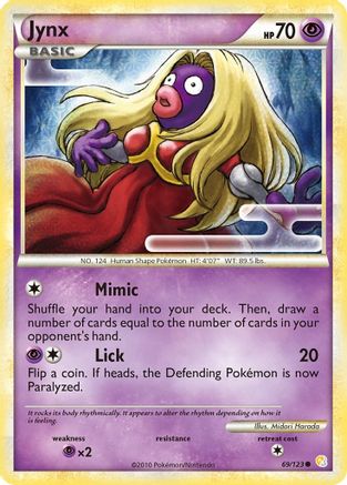 Jynx (69/123) [HGSS: Base Set] Pokemon Single Pokémon
