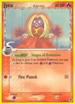 Jynx (Delta Species) (/101) [EX: Dragon Frontiers] Pokemon Single Pokémon