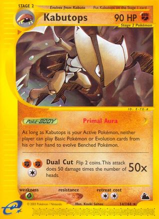 Kabutops (14) (/144) [Vintage: Skyridge] Pokemon Single Pokémon