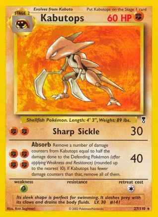 Kabutops (/110) Reverse Holofoil [Vintage: Legendary Collection] Pokemon Single Pokémon