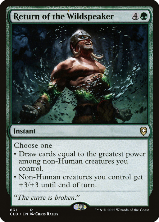 Return of the Wildspeaker (CLB-831) [Commander Legends: Battle for Baldur's Gate] MTG Single Wizards of the Coast