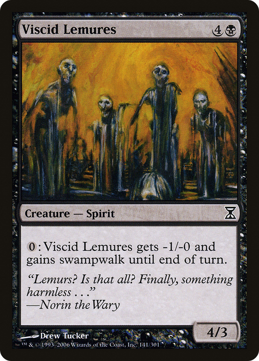 Viscid Lemures (TSP-141) [Time Spiral] MTG Single Wizards of the Coast