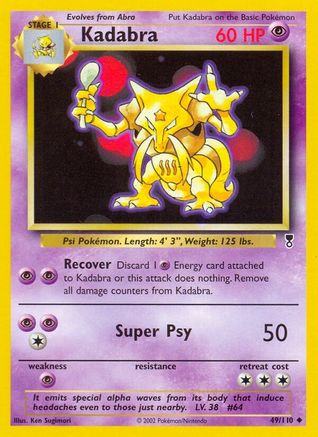 Kadabra (/110) Reverse Holofoil [Vintage: Legendary Collection] Pokemon Single Pokémon