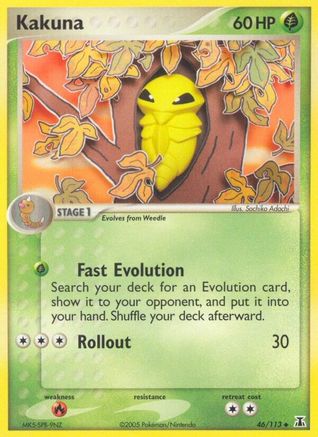 Kakuna (46/113) Reverse Holofoil [EX: Delta Species] Pokemon Single Pokémon