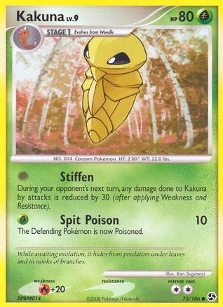 Kakuna (/106) Reverse Holofoil [DP: Great Encounters] Pokemon Single Pokémon