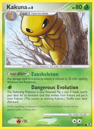 Kakuna (/111) Reverse Holofoil [Platinum: Rising Rivals] Pokemon Single Pokémon