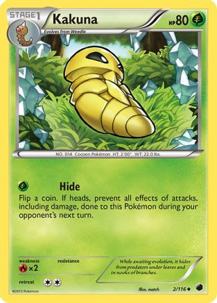 Kakuna (/116) [BW: Plasma Freeze] Pokemon Single Pokémon