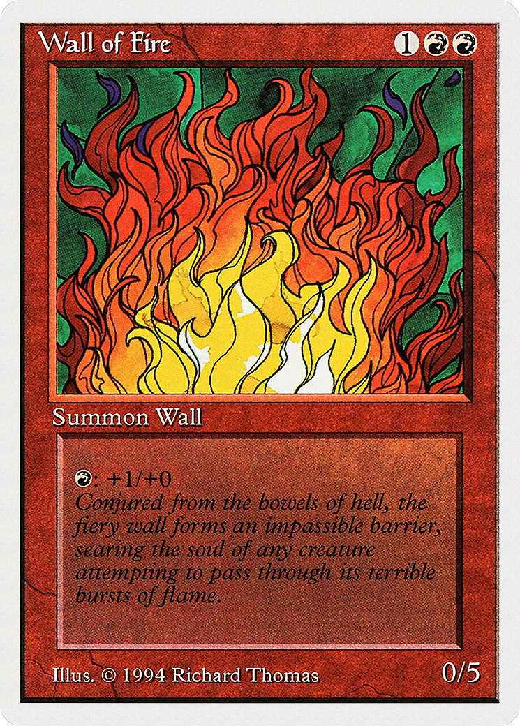 Wall of Fire (SUM-183) [Misc] Summer Magic / Edgar MTG Single Wizards of the Coast